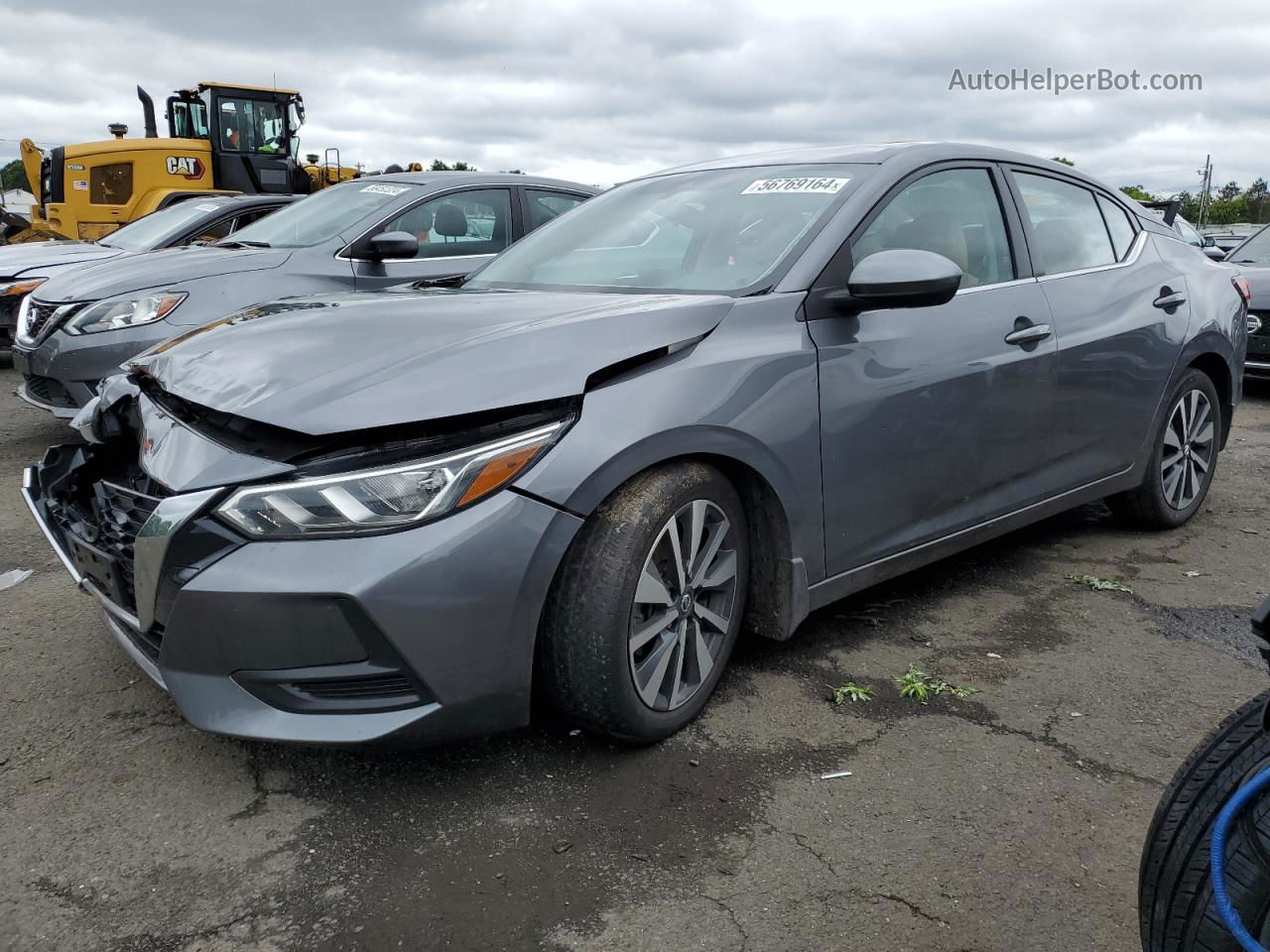 2021 Nissan Sentra Sv Gray vin: 3N1AB8CV5MY201833