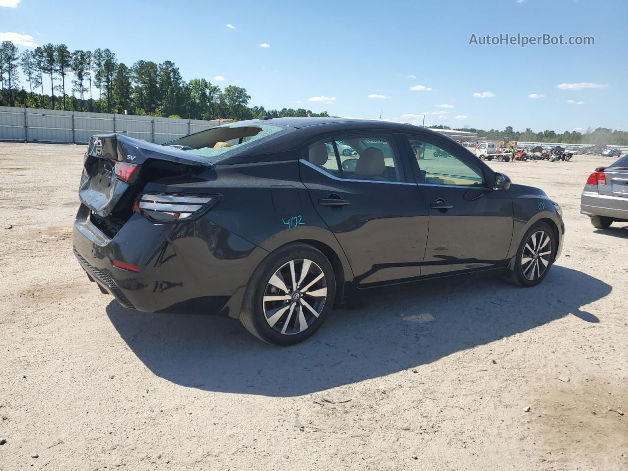 2021 Nissan Sentra Sv Black vin: 3N1AB8CV5MY206367