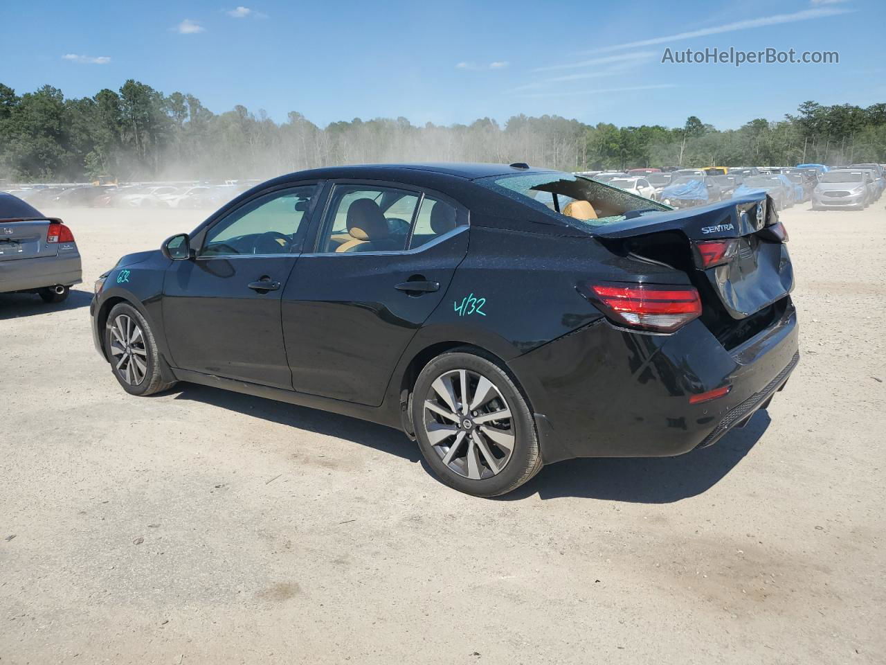 2021 Nissan Sentra Sv Black vin: 3N1AB8CV5MY206367