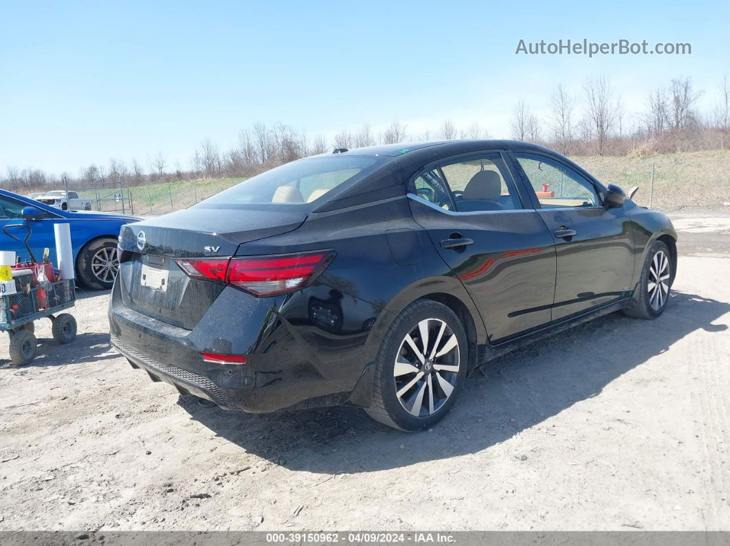 2021 Nissan Sentra Sv Xtronic Cvt Black vin: 3N1AB8CV5MY207583