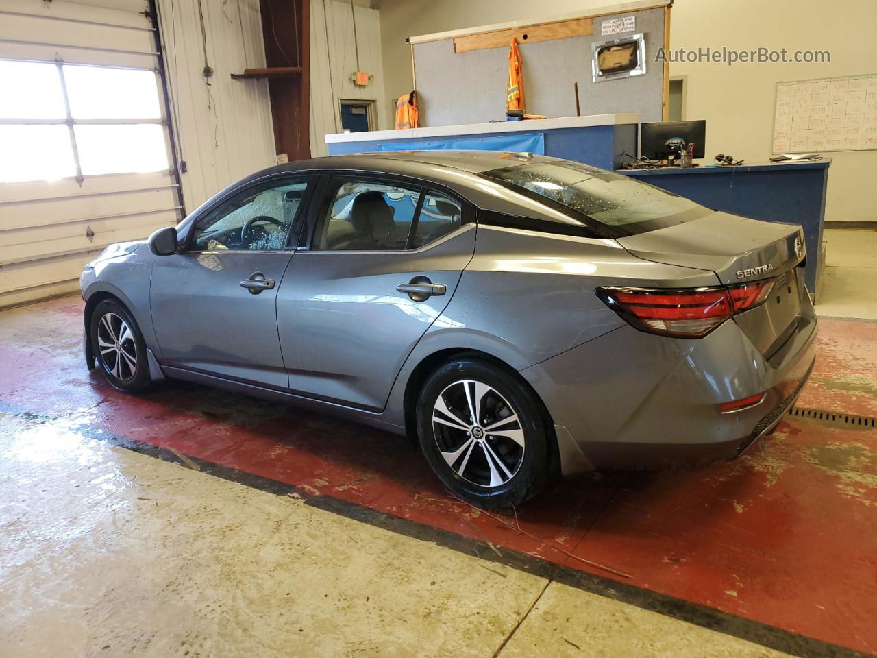 2021 Nissan Sentra Sv Gray vin: 3N1AB8CV5MY214470