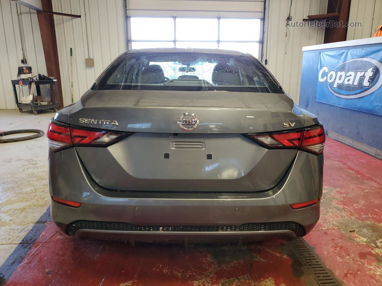 2021 Nissan Sentra Sv Gray vin: 3N1AB8CV5MY214470