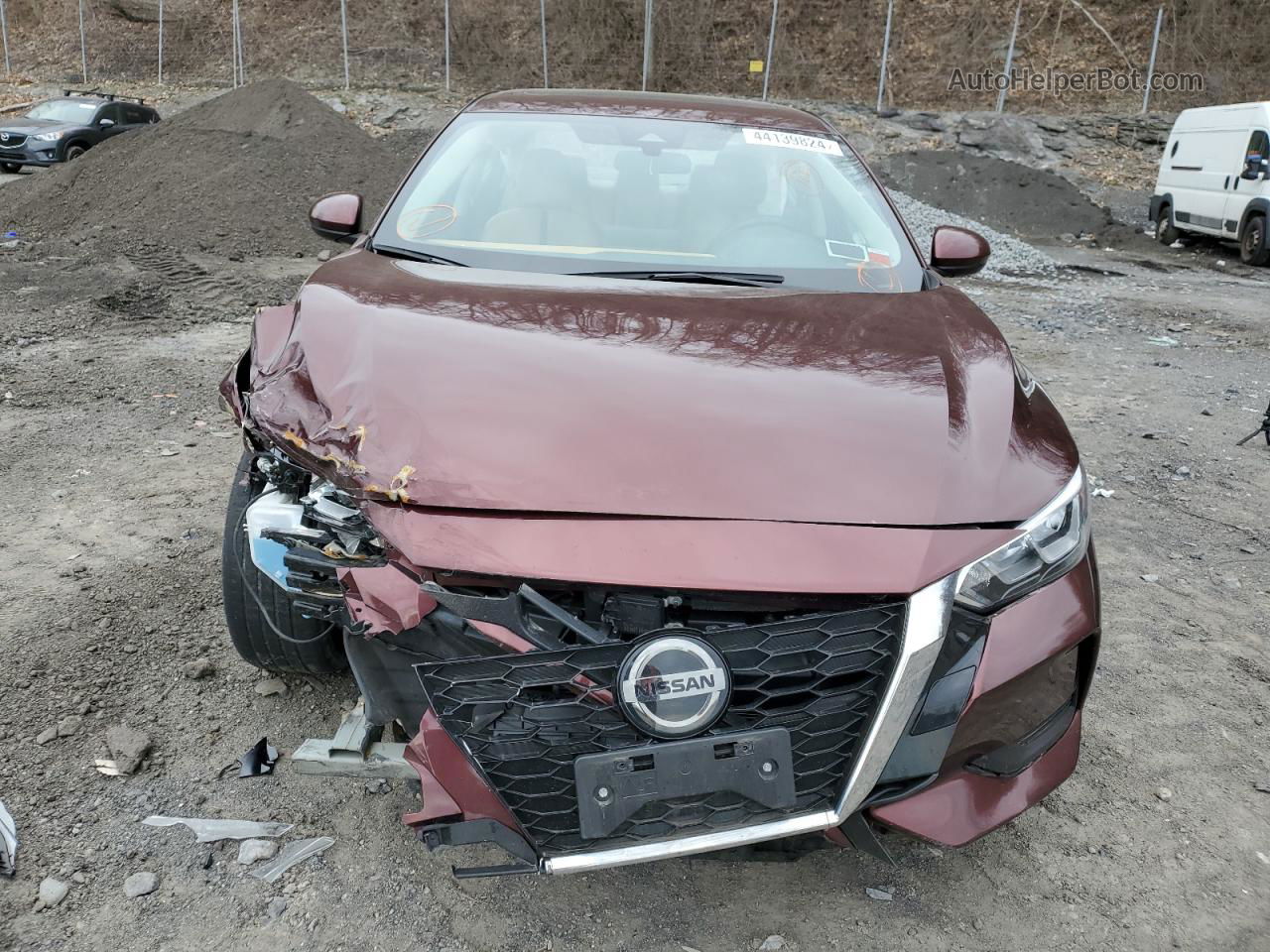 2021 Nissan Sentra Sv Burgundy vin: 3N1AB8CV5MY216073