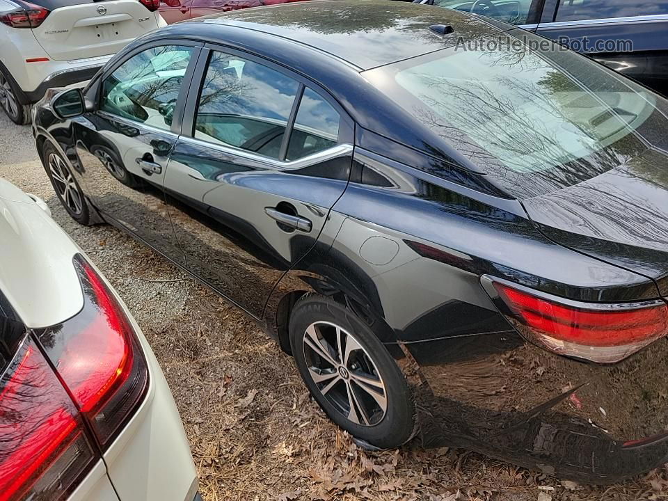 2021 Nissan Sentra Sv Black vin: 3N1AB8CV5MY265225