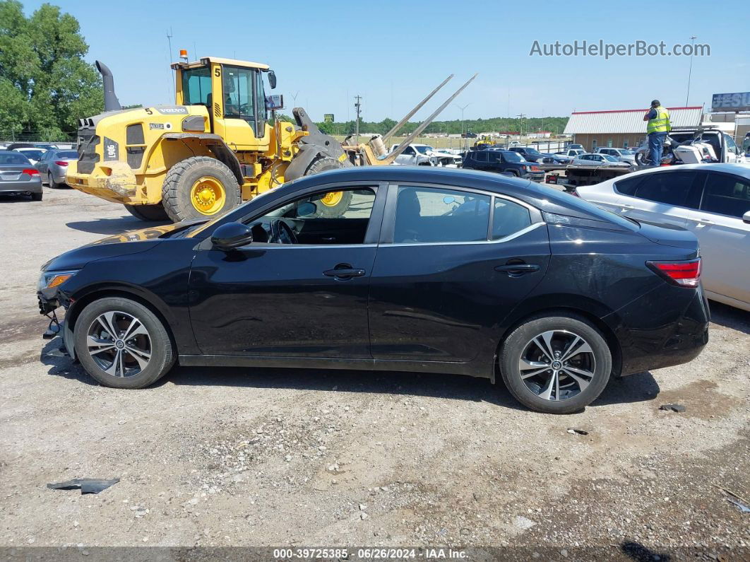 2021 Nissan Sentra Sv Xtronic Cvt Black vin: 3N1AB8CV5MY281201