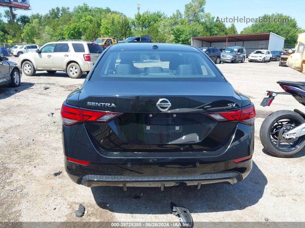 2021 Nissan Sentra Sv Xtronic Cvt Black vin: 3N1AB8CV5MY281201