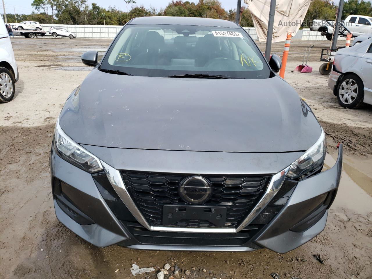 2021 Nissan Sentra Sv Gray vin: 3N1AB8CV5MY283465