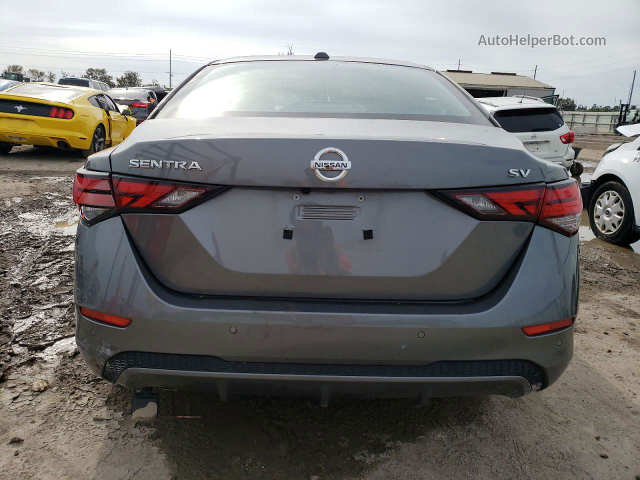 2021 Nissan Sentra Sv Gray vin: 3N1AB8CV5MY283465