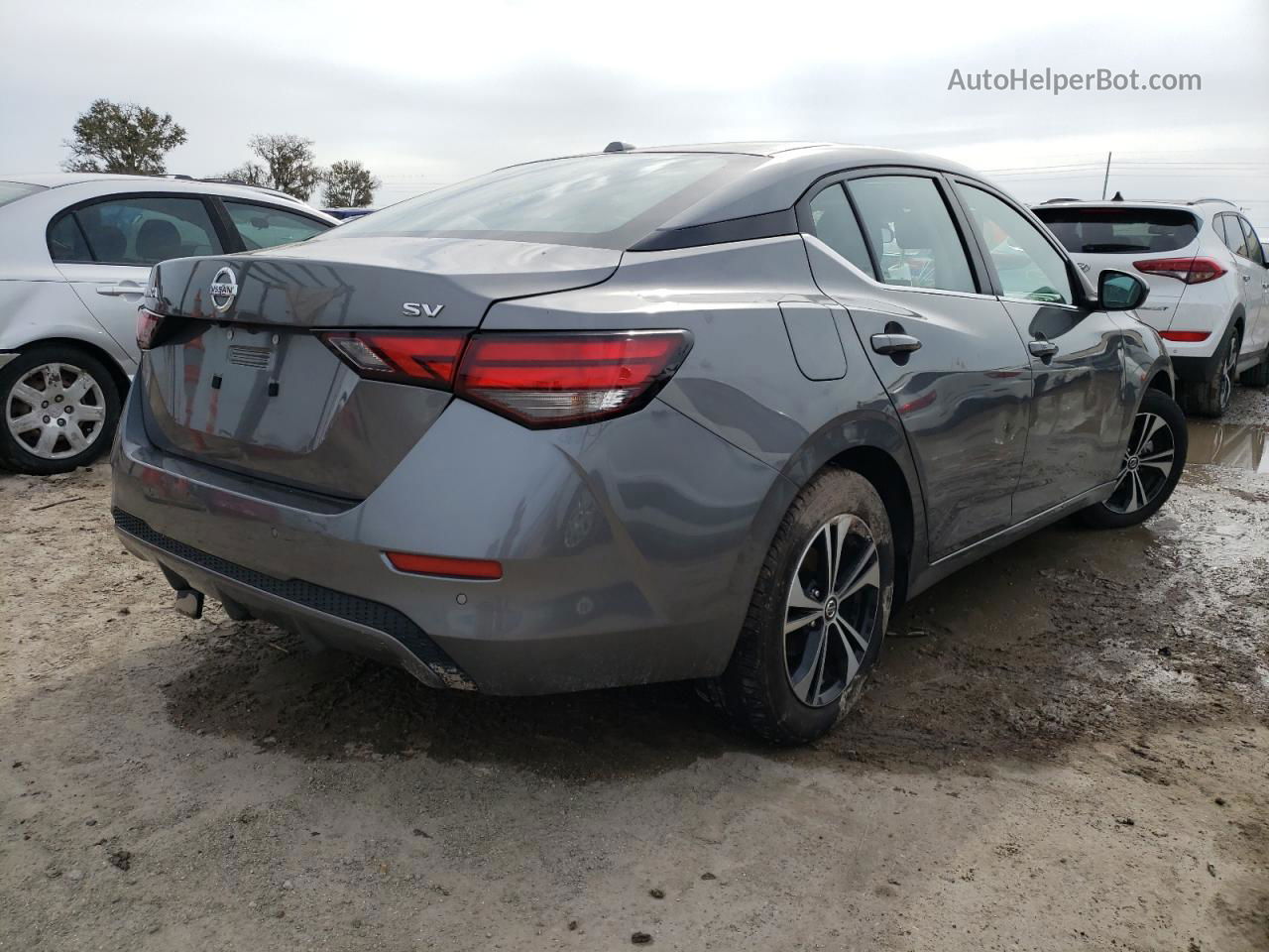 2021 Nissan Sentra Sv Gray vin: 3N1AB8CV5MY283465