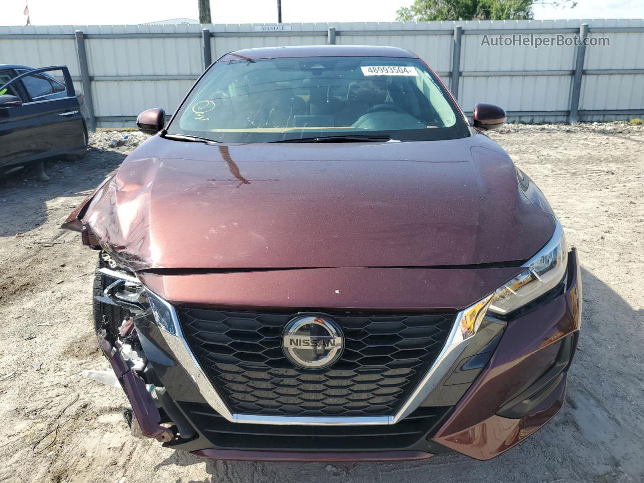 2021 Nissan Sentra Sv Maroon vin: 3N1AB8CV5MY292456