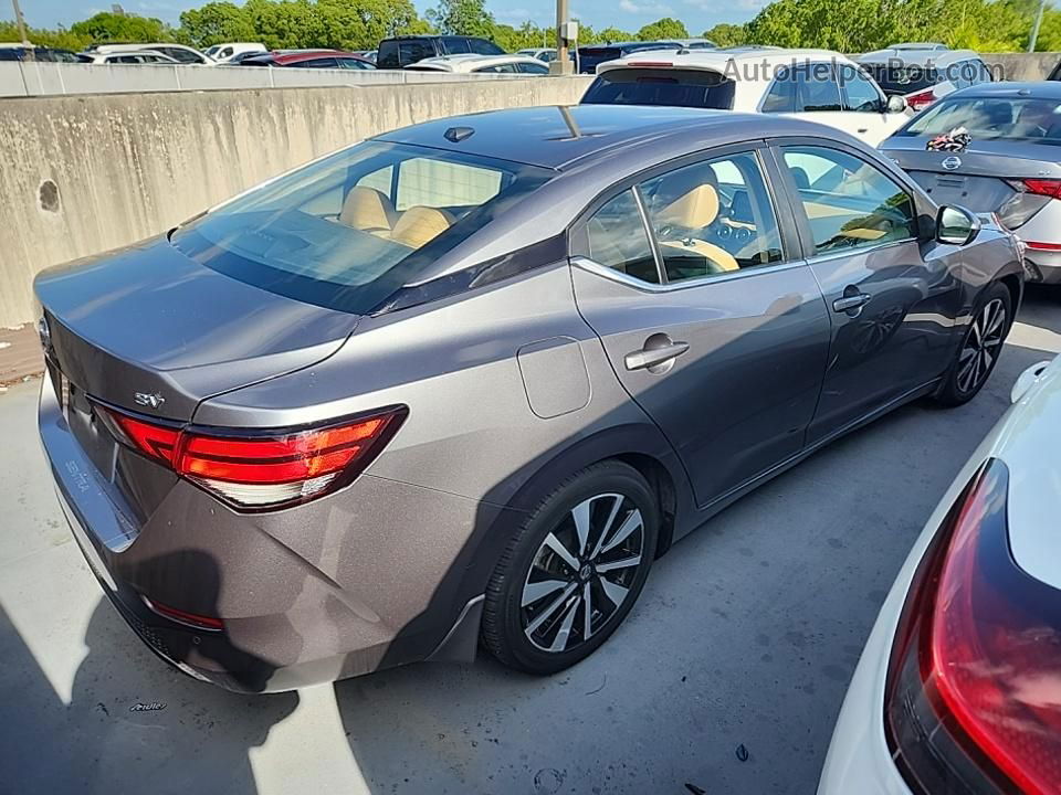 2021 Nissan Sentra Sv Gray vin: 3N1AB8CV5MY313192