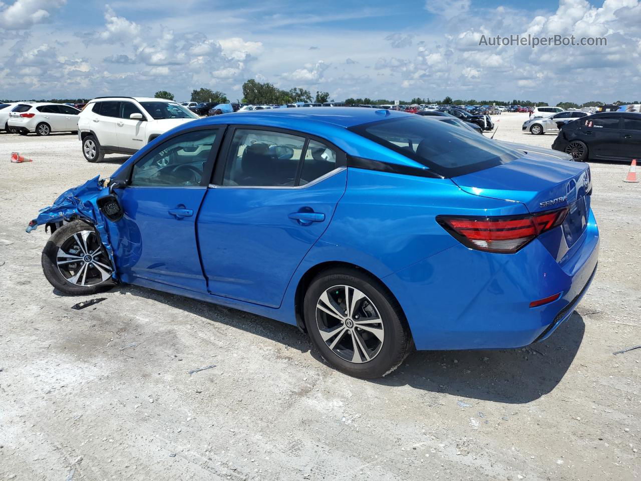 2023 Nissan Sentra Sv Blue vin: 3N1AB8CV5PY228857