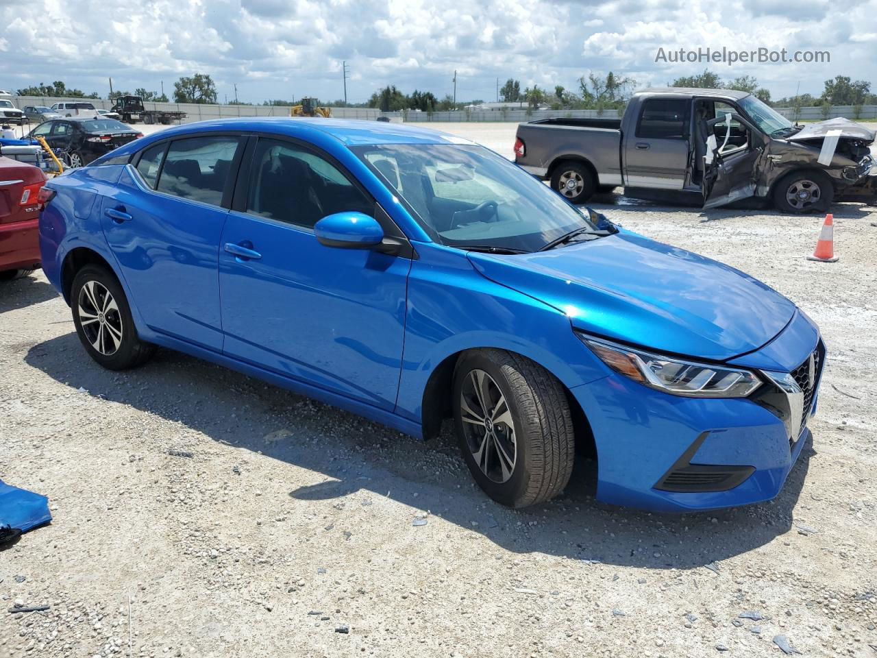 2023 Nissan Sentra Sv Blue vin: 3N1AB8CV5PY228857