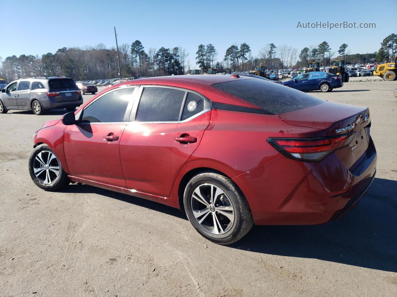 2023 Nissan Sentra Sv Красный vin: 3N1AB8CV5PY297600