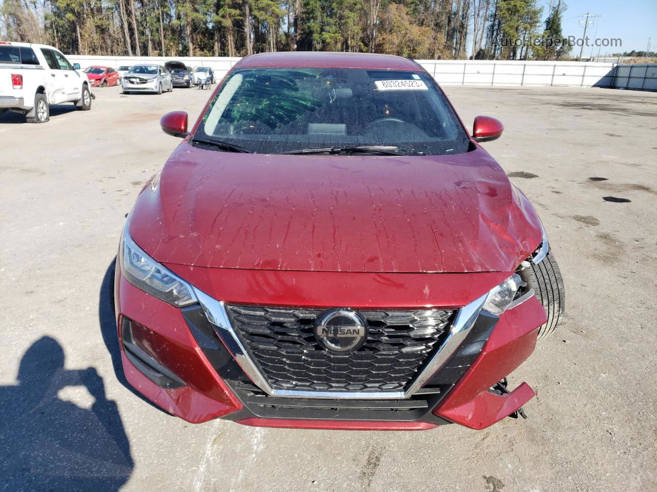 2023 Nissan Sentra Sv Red vin: 3N1AB8CV5PY297600