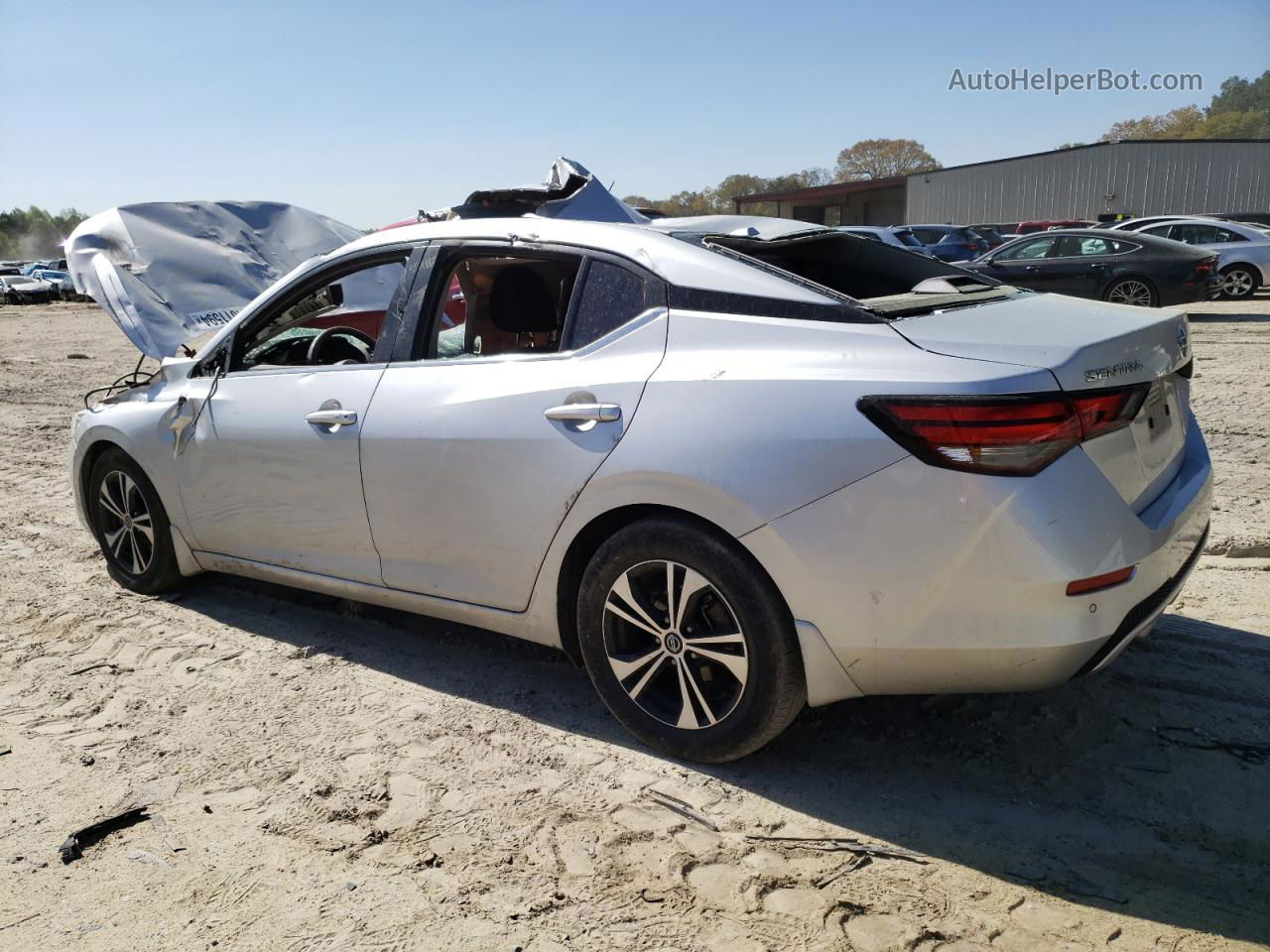 2020 Nissan Sentra Sv Silver vin: 3N1AB8CV6LY212855