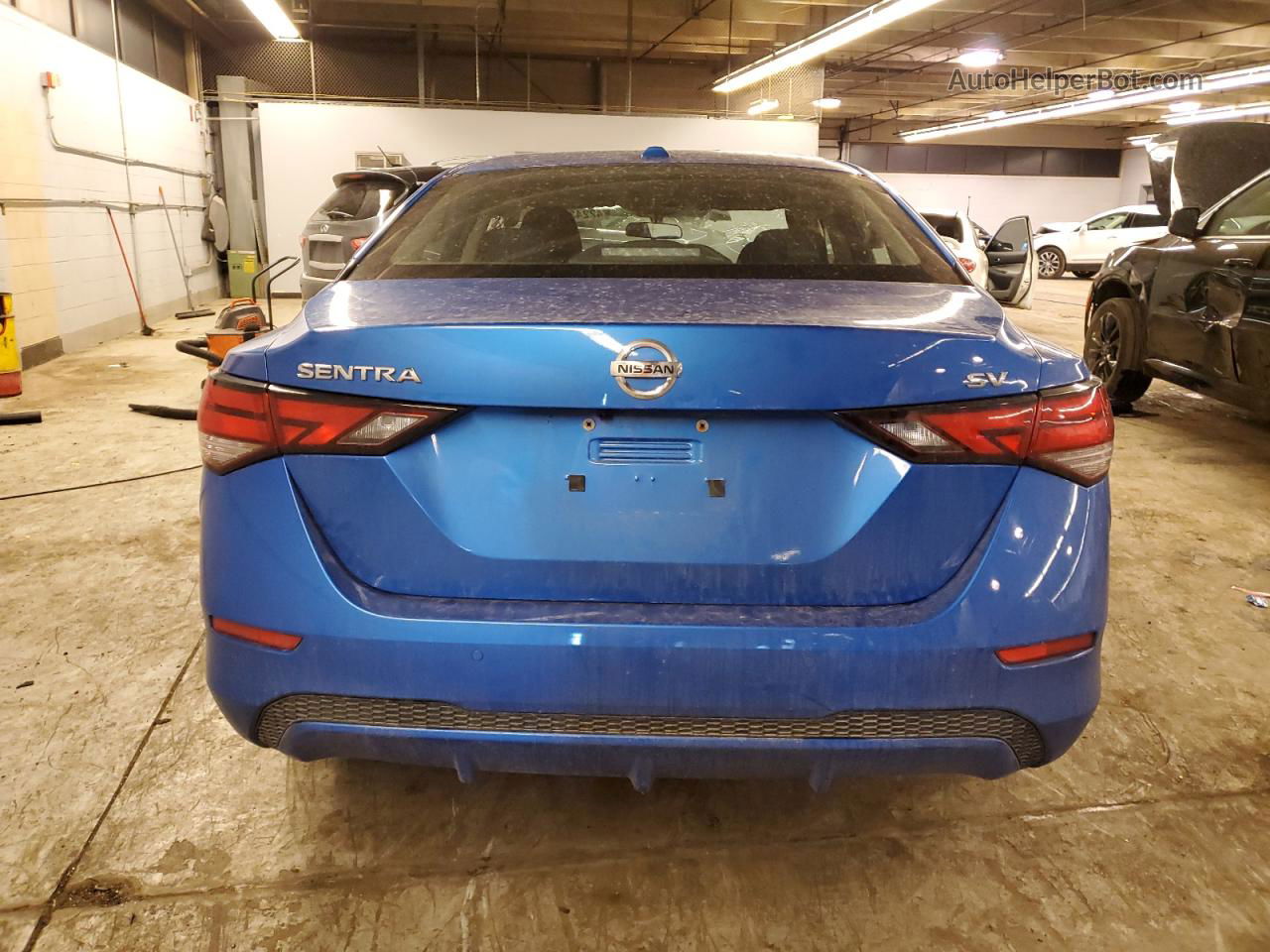 2020 Nissan Sentra Sv Blue vin: 3N1AB8CV6LY215139