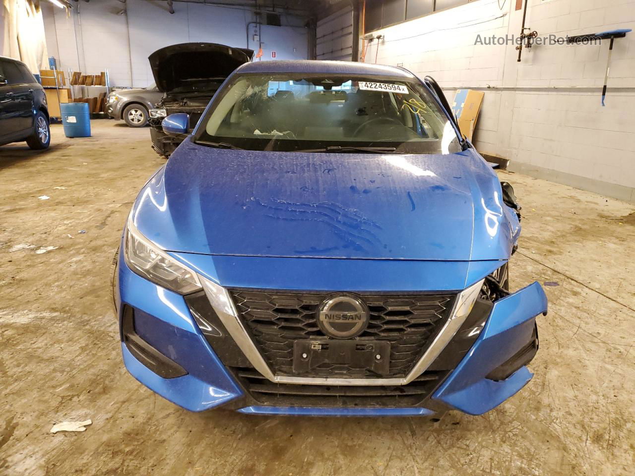 2020 Nissan Sentra Sv Blue vin: 3N1AB8CV6LY215139