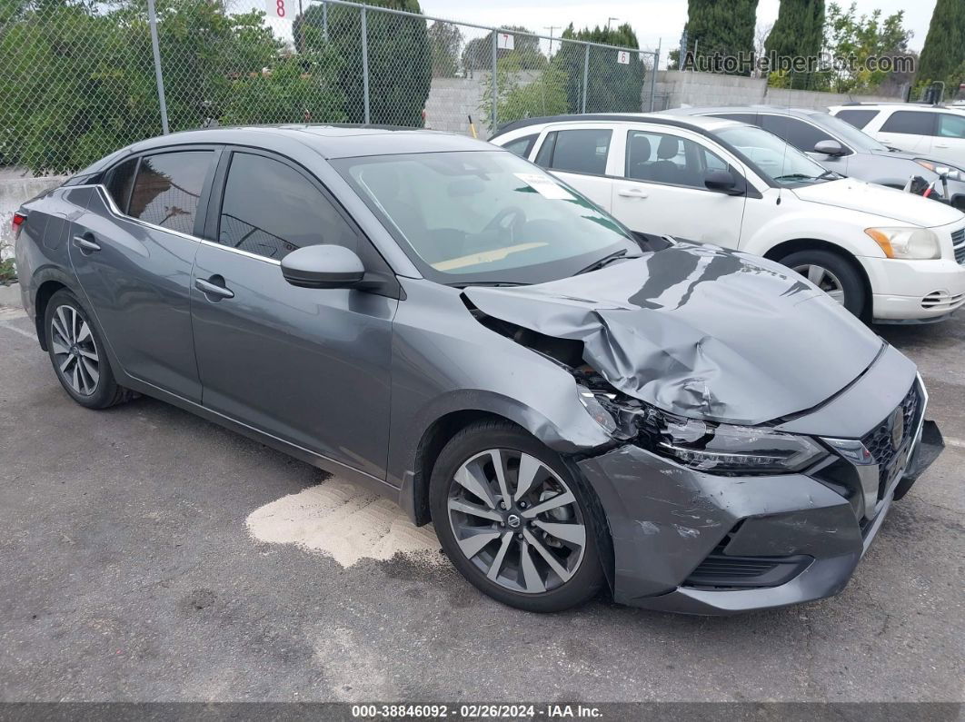 2020 Nissan Sentra Sv Xtronic Cvt Gray vin: 3N1AB8CV6LY243068