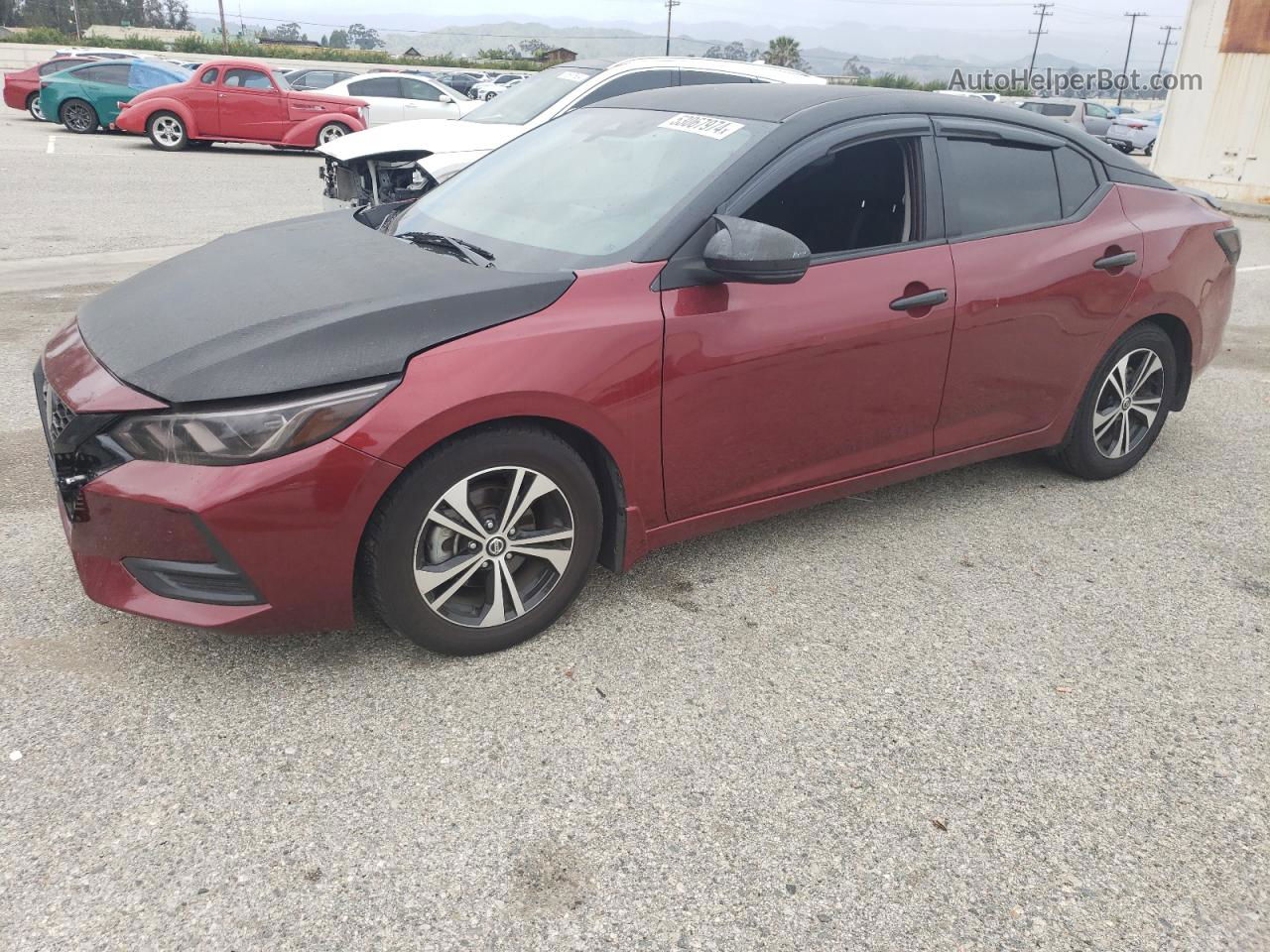 2020 Nissan Sentra Sv Red vin: 3N1AB8CV6LY276300