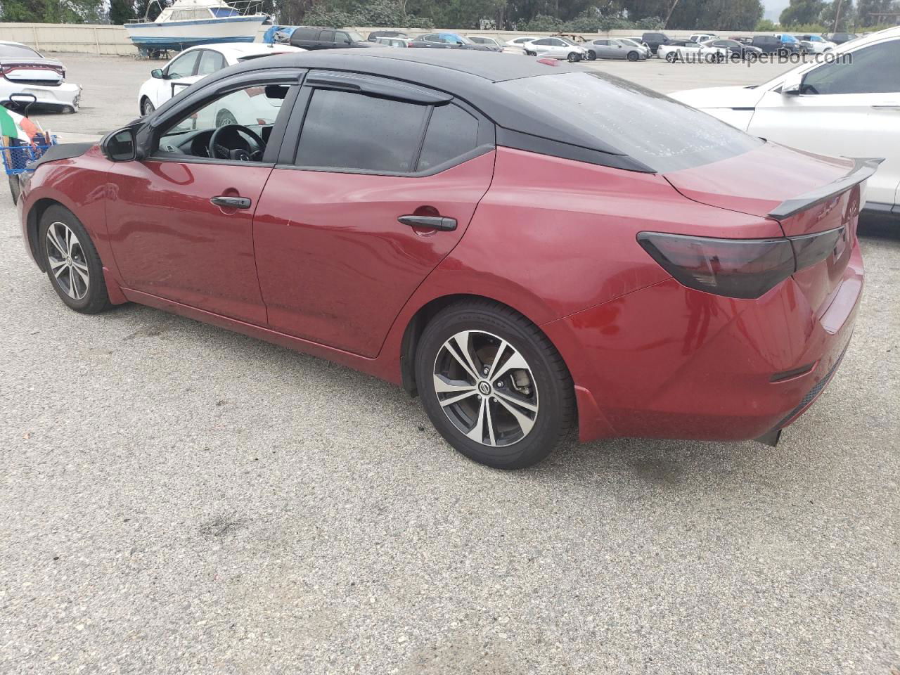 2020 Nissan Sentra Sv Red vin: 3N1AB8CV6LY276300