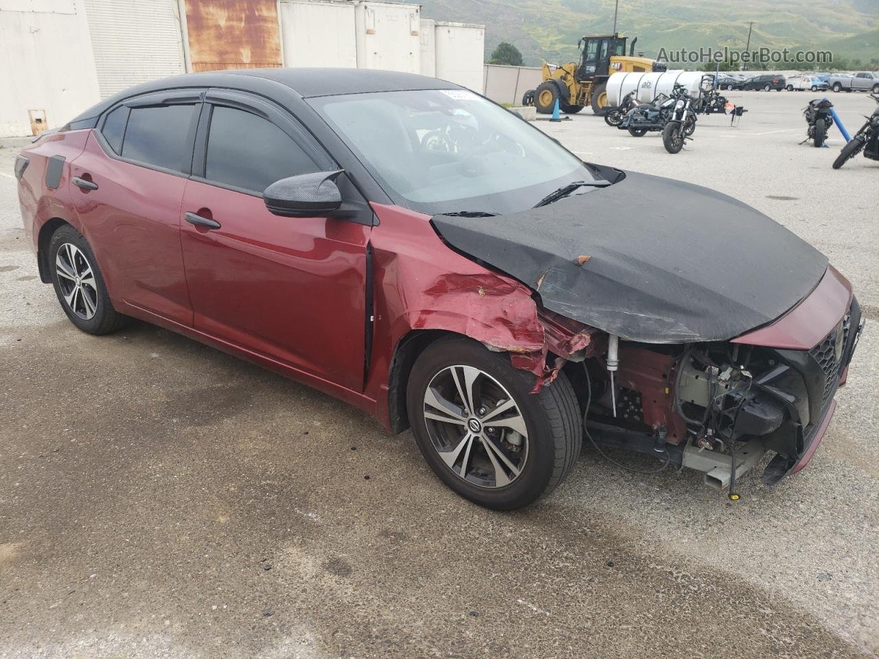 2020 Nissan Sentra Sv Red vin: 3N1AB8CV6LY276300