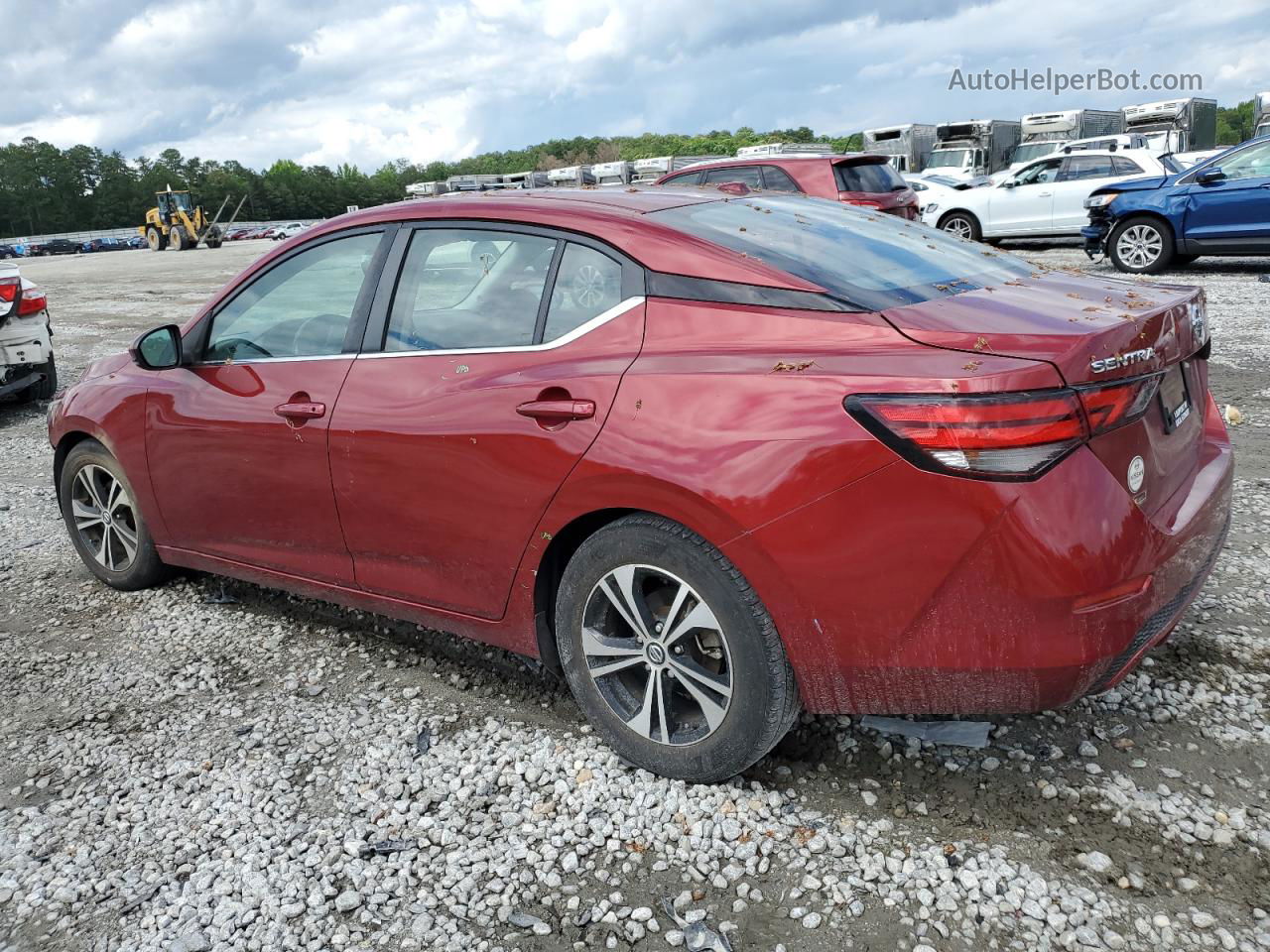 2020 Nissan Sentra Sv Red vin: 3N1AB8CV6LY296031