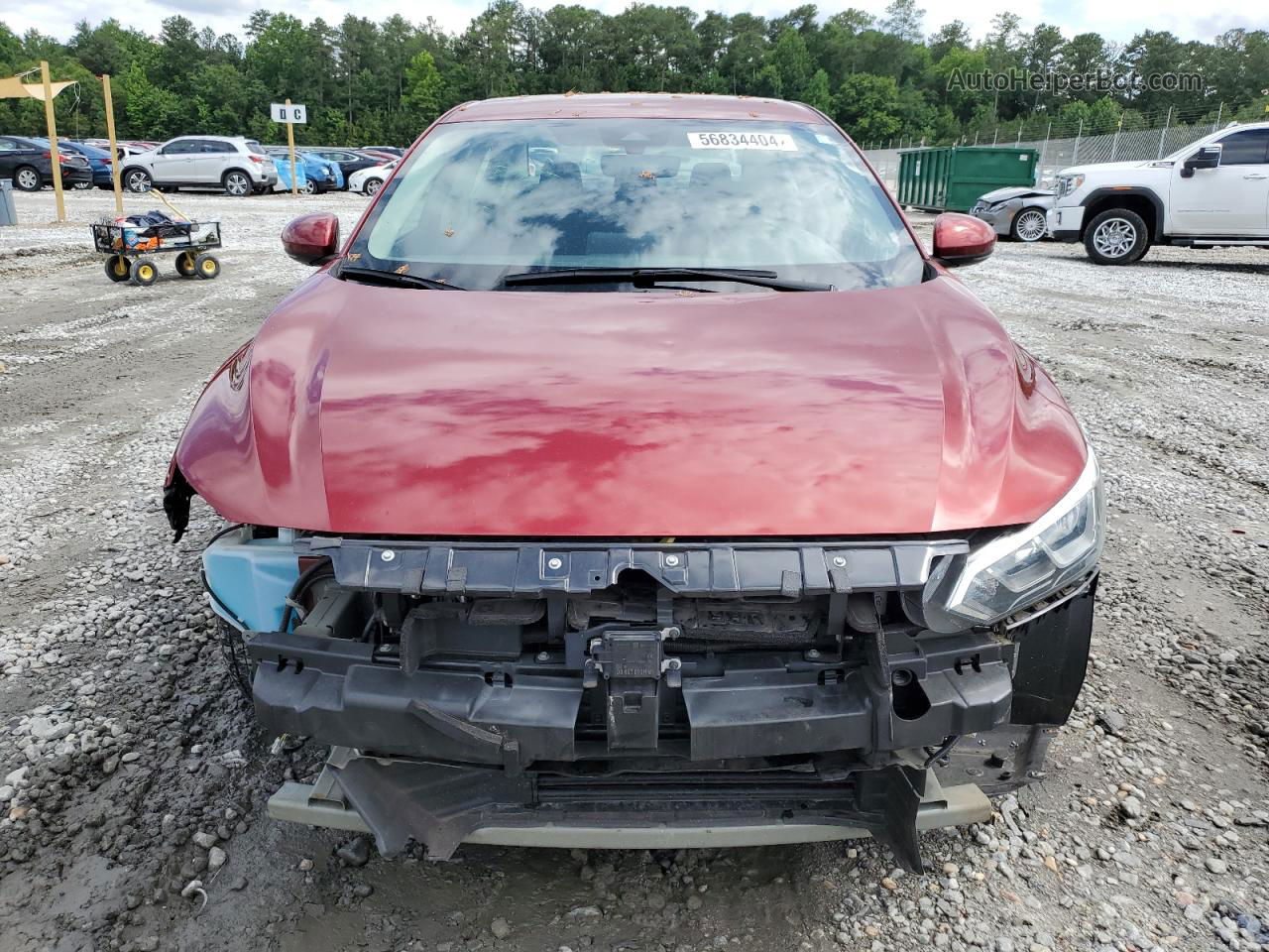 2020 Nissan Sentra Sv Red vin: 3N1AB8CV6LY296031