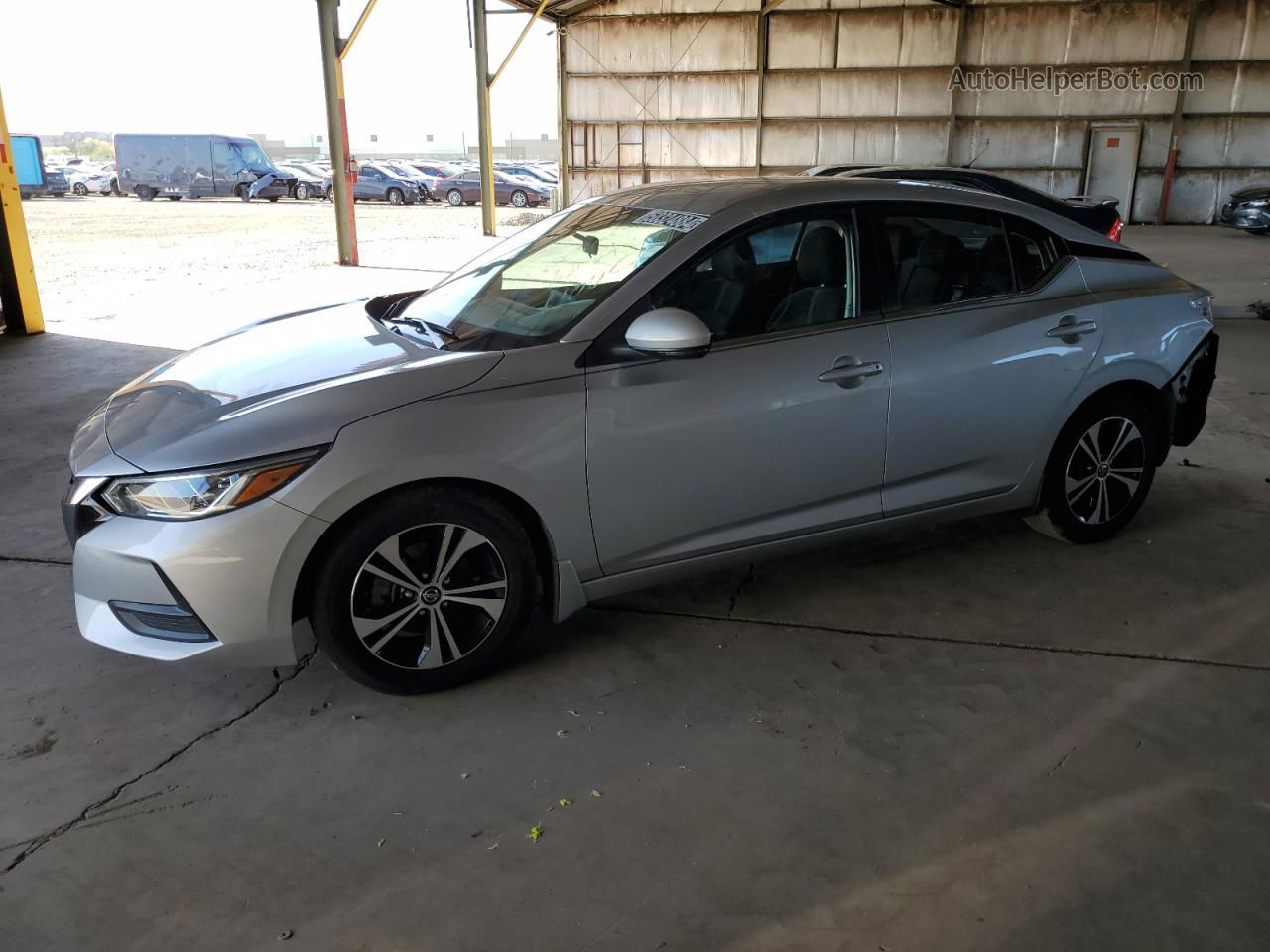 2020 Nissan Sentra Sv Серебряный vin: 3N1AB8CV6LY299995