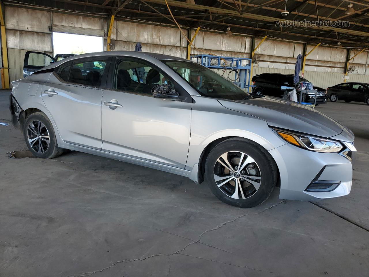 2020 Nissan Sentra Sv Silver vin: 3N1AB8CV6LY299995