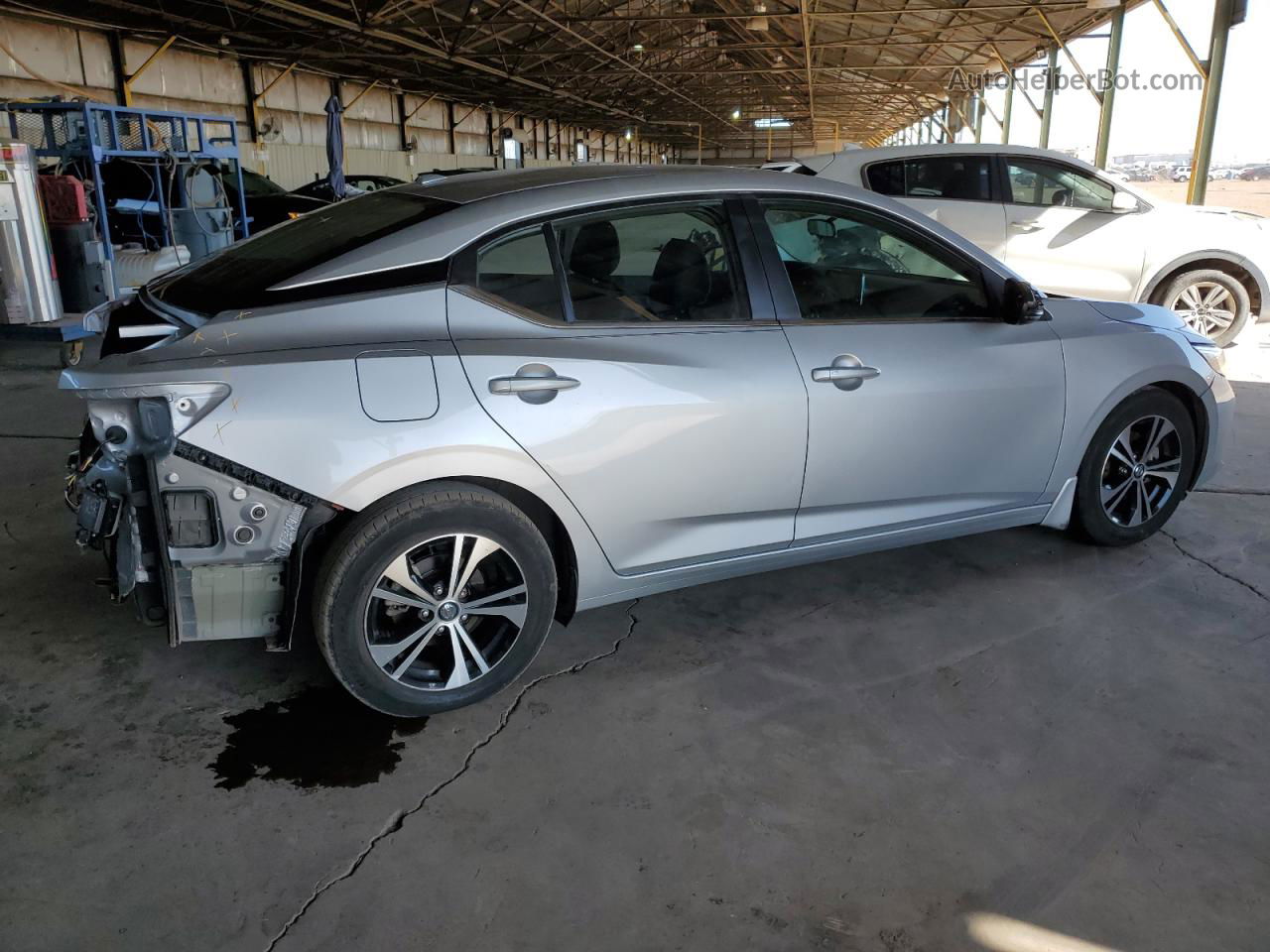 2020 Nissan Sentra Sv Серебряный vin: 3N1AB8CV6LY299995