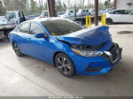 2021 Nissan Sentra Sv Xtronic Cvt Blue vin: 3N1AB8CV6MY205065