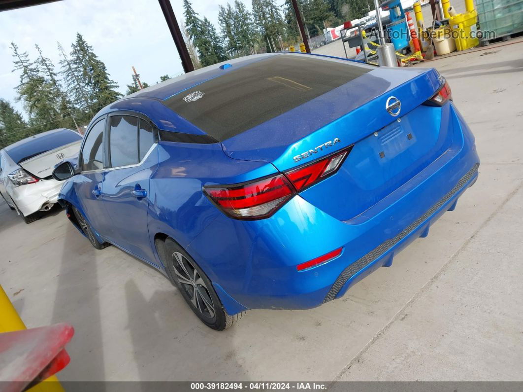 2021 Nissan Sentra Sv Xtronic Cvt Blue vin: 3N1AB8CV6MY205065