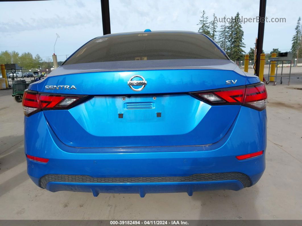 2021 Nissan Sentra Sv Xtronic Cvt Blue vin: 3N1AB8CV6MY205065