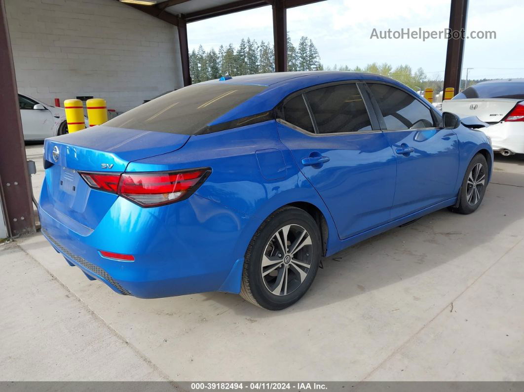 2021 Nissan Sentra Sv Xtronic Cvt Blue vin: 3N1AB8CV6MY205065