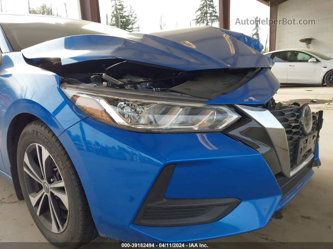 2021 Nissan Sentra Sv Xtronic Cvt Blue vin: 3N1AB8CV6MY205065