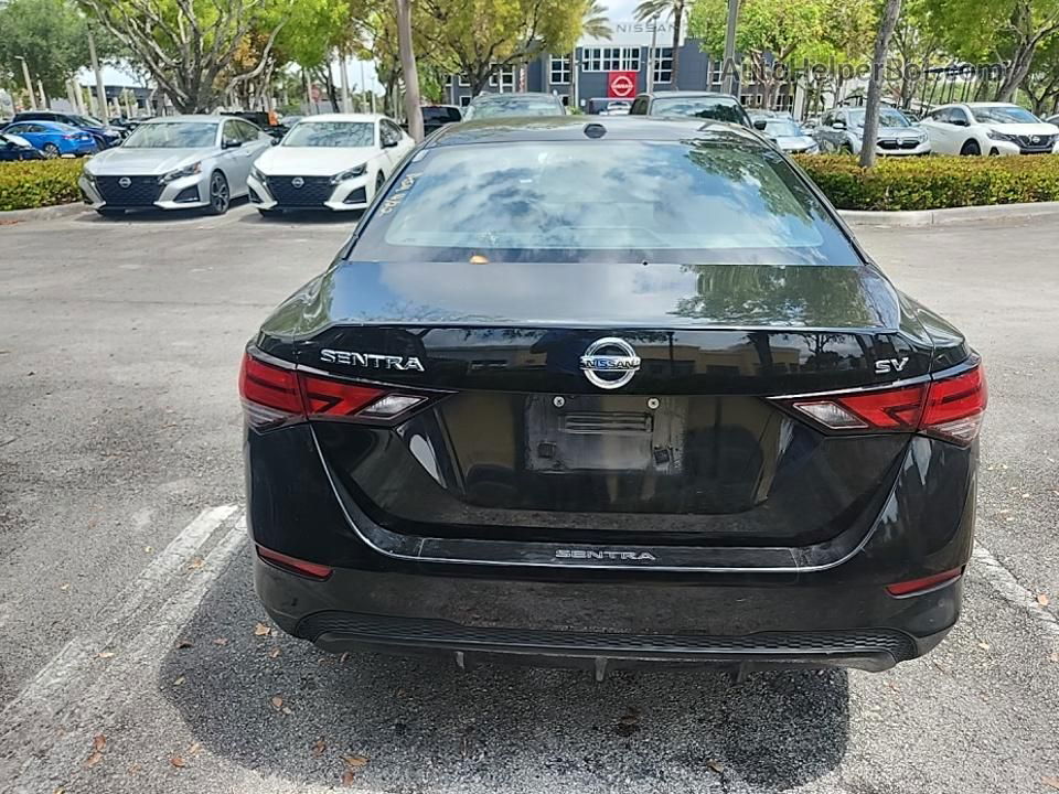 2021 Nissan Sentra Sv Black vin: 3N1AB8CV6MY214865