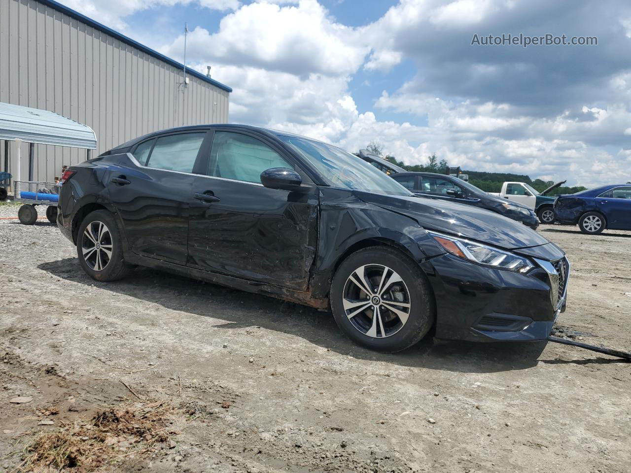 2021 Nissan Sentra Sv Black vin: 3N1AB8CV6MY238017