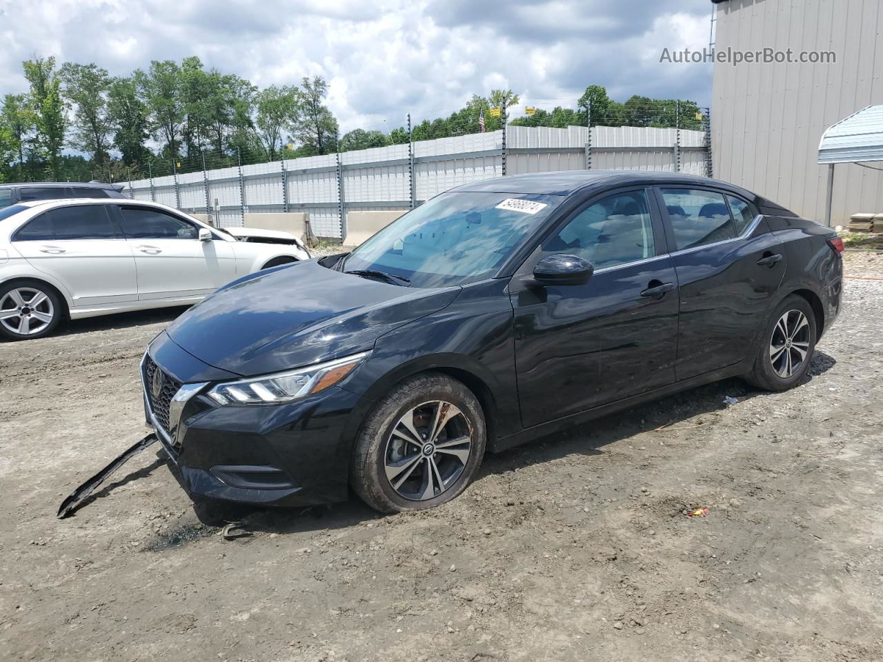 2021 Nissan Sentra Sv Black vin: 3N1AB8CV6MY238017