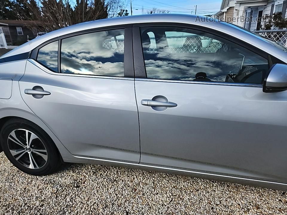 2021 Nissan Sentra Sv Silver vin: 3N1AB8CV6MY240981