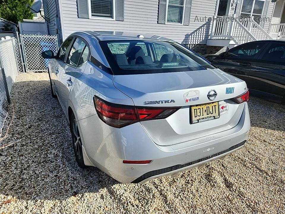 2021 Nissan Sentra Sv Silver vin: 3N1AB8CV6MY240981