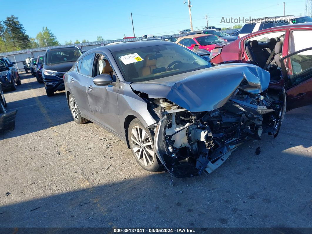 2021 Nissan Sentra Sv Xtronic Cvt Gray vin: 3N1AB8CV6MY247378