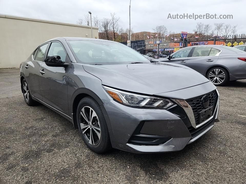 2021 Nissan Sentra Sv Серый vin: 3N1AB8CV6MY253522