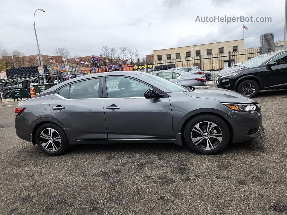 2021 Nissan Sentra Sv Серый vin: 3N1AB8CV6MY253522