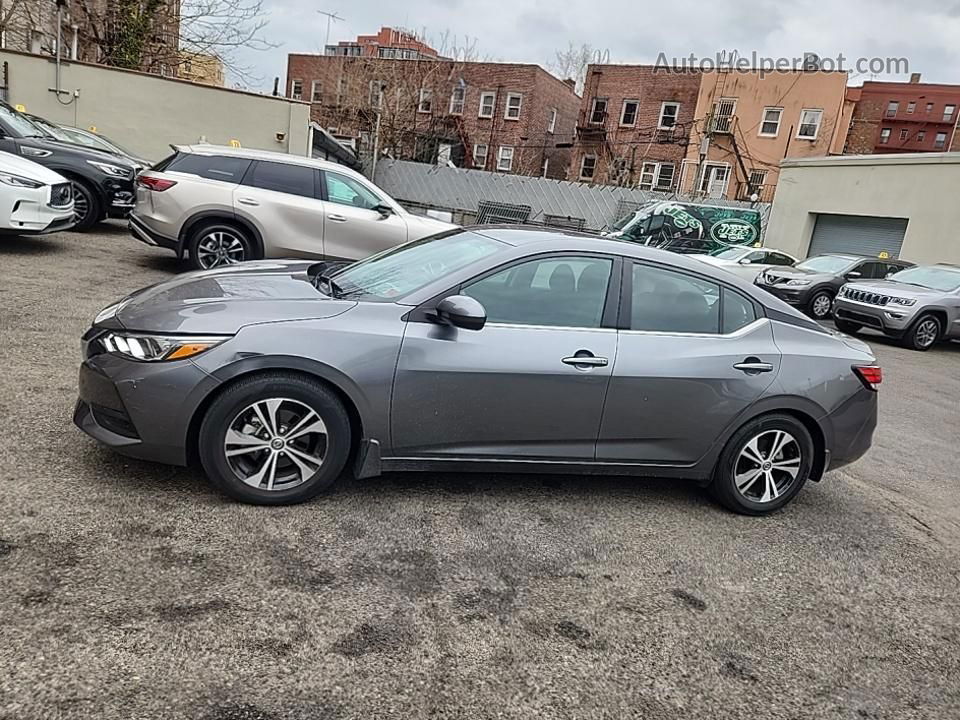 2021 Nissan Sentra Sv Серый vin: 3N1AB8CV6MY253522