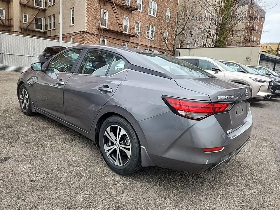 2021 Nissan Sentra Sv Gray vin: 3N1AB8CV6MY253522