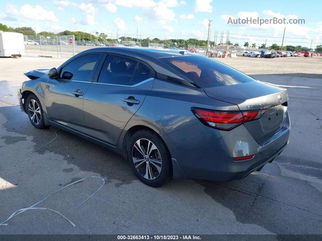 2021 Nissan Sentra Sv Gray vin: 3N1AB8CV6MY259661