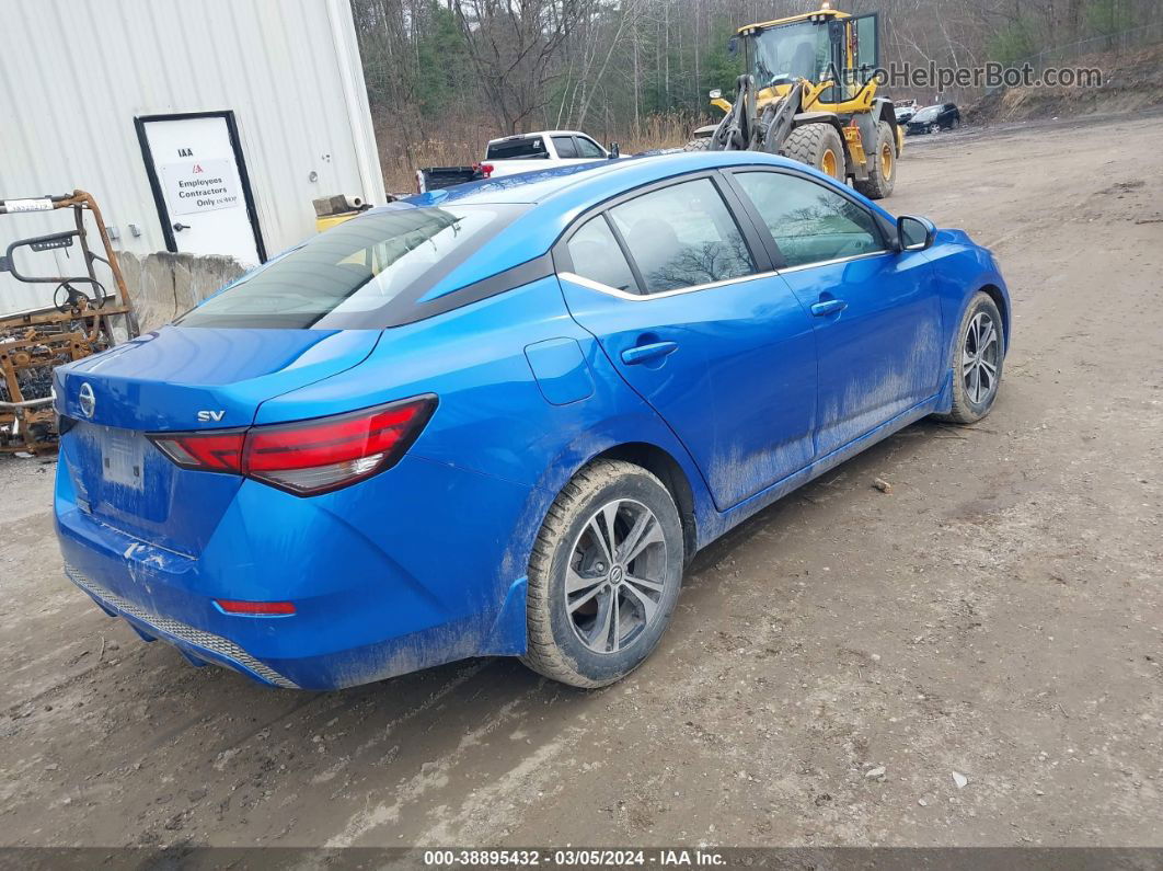 2021 Nissan Sentra Sv Xtronic Cvt Blue vin: 3N1AB8CV6MY292448