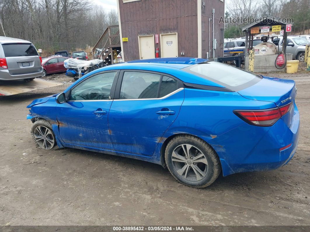 2021 Nissan Sentra Sv Xtronic Cvt Синий vin: 3N1AB8CV6MY292448