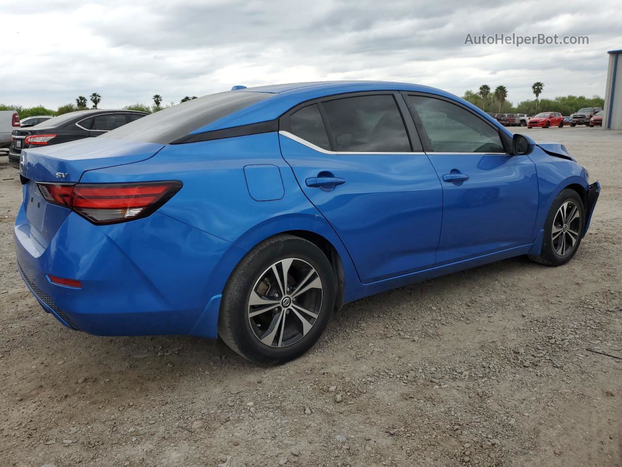 2021 Nissan Sentra Sv Blue vin: 3N1AB8CV6MY317414